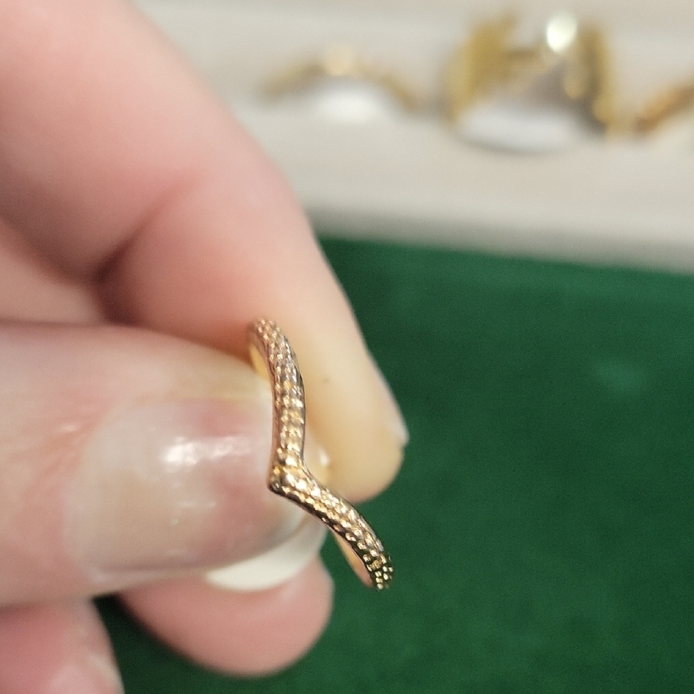 Gold-Toned Crown Like Ring Size 6.5
